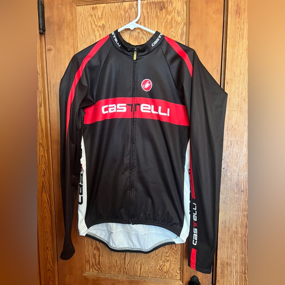 Men’s Castelli Long-Sleeve Full-Zip Cycling Jersey-Size XXL-Great condition